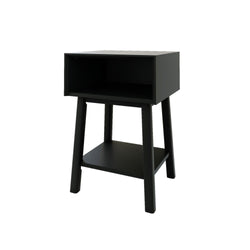 Mid-Century Side Table with Storage Furniture Plank+Beam 