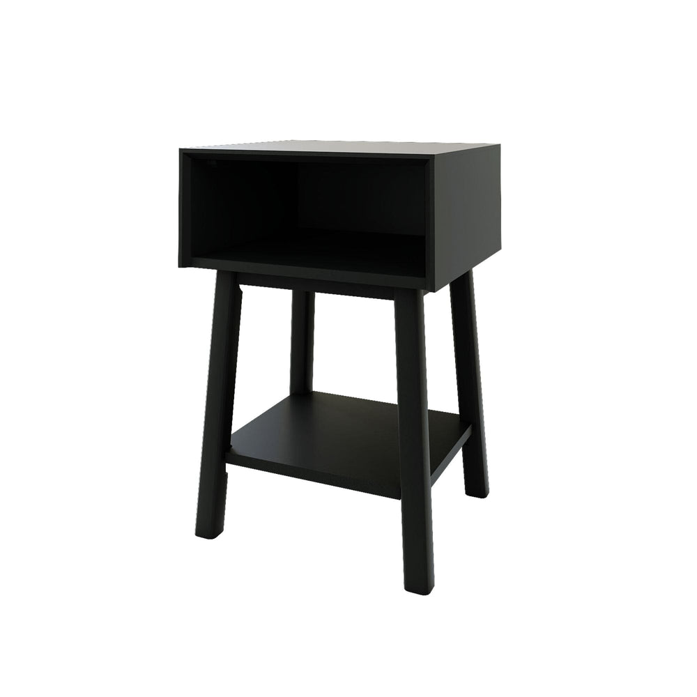 Mid-Century Side Table with Storage Furniture Plank+Beam 