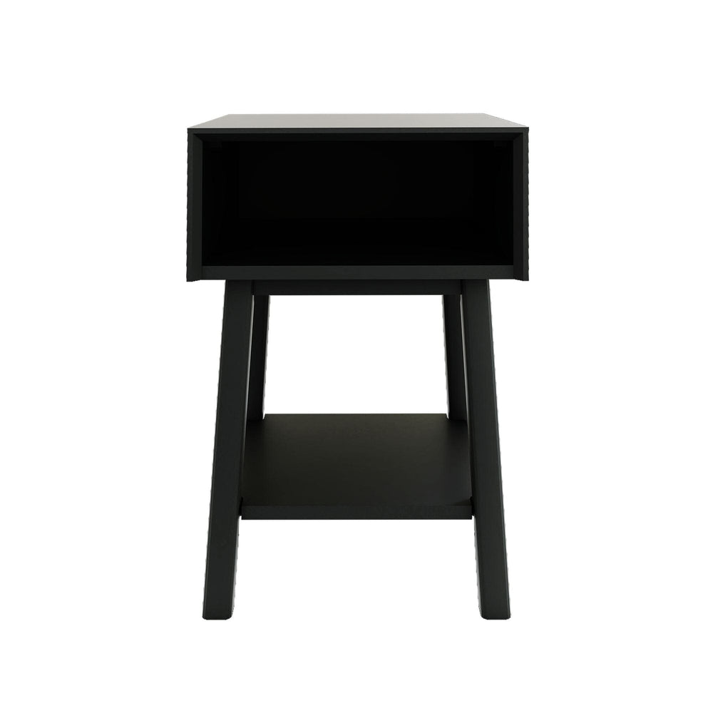 Mid-Century Side Table with Storage Furniture Plank+Beam 