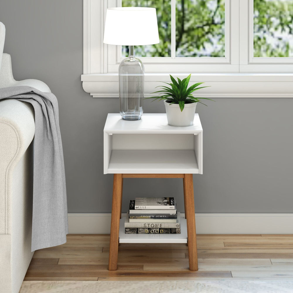 Mid-Century Side Table with Storage Furniture Plank+Beam 